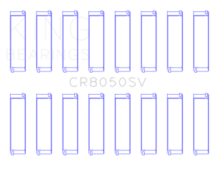 BMW N63 Engine Connecting Rod Bearing Set - King Engine Bearings - Sliver Based - `11-`27